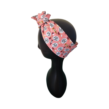 Wire Headband - Side View Wine